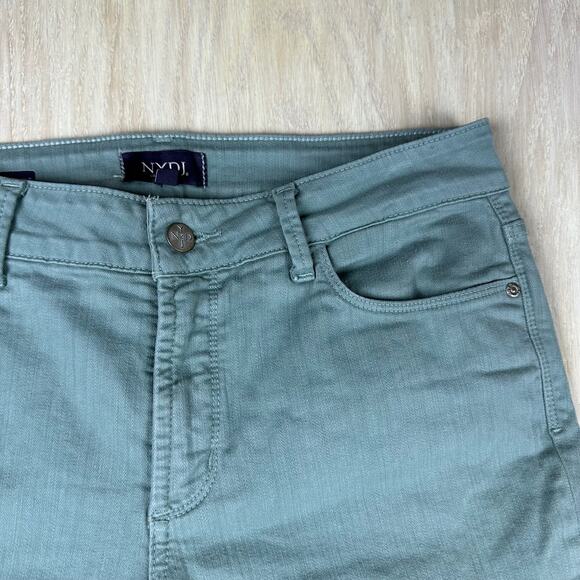 NYDJ Alina Convertible Ankle Mid Rise Straight Stretch Casual Everyday Jeans 8 - Picture 3 of 16